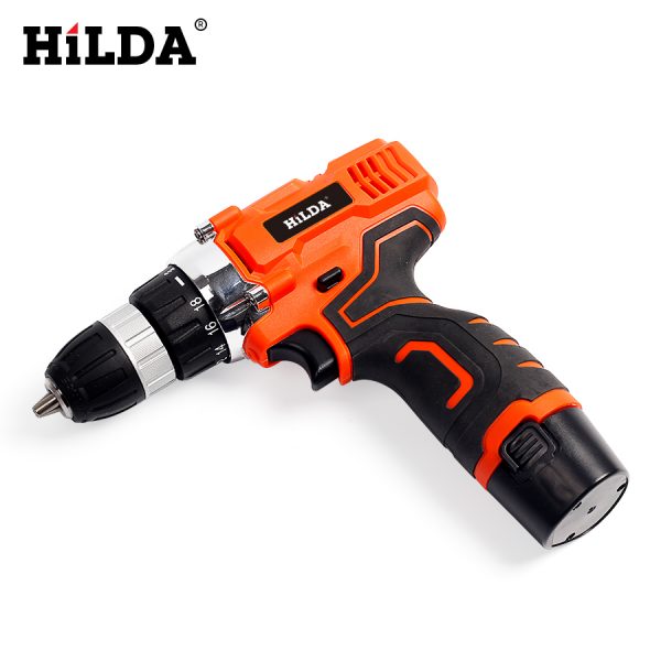 HILDA Electric Drill Cordless drill screwdriver Lithium Battery Furadeira Cordless Screwdriver Power Tools with Plastic case - Image 4